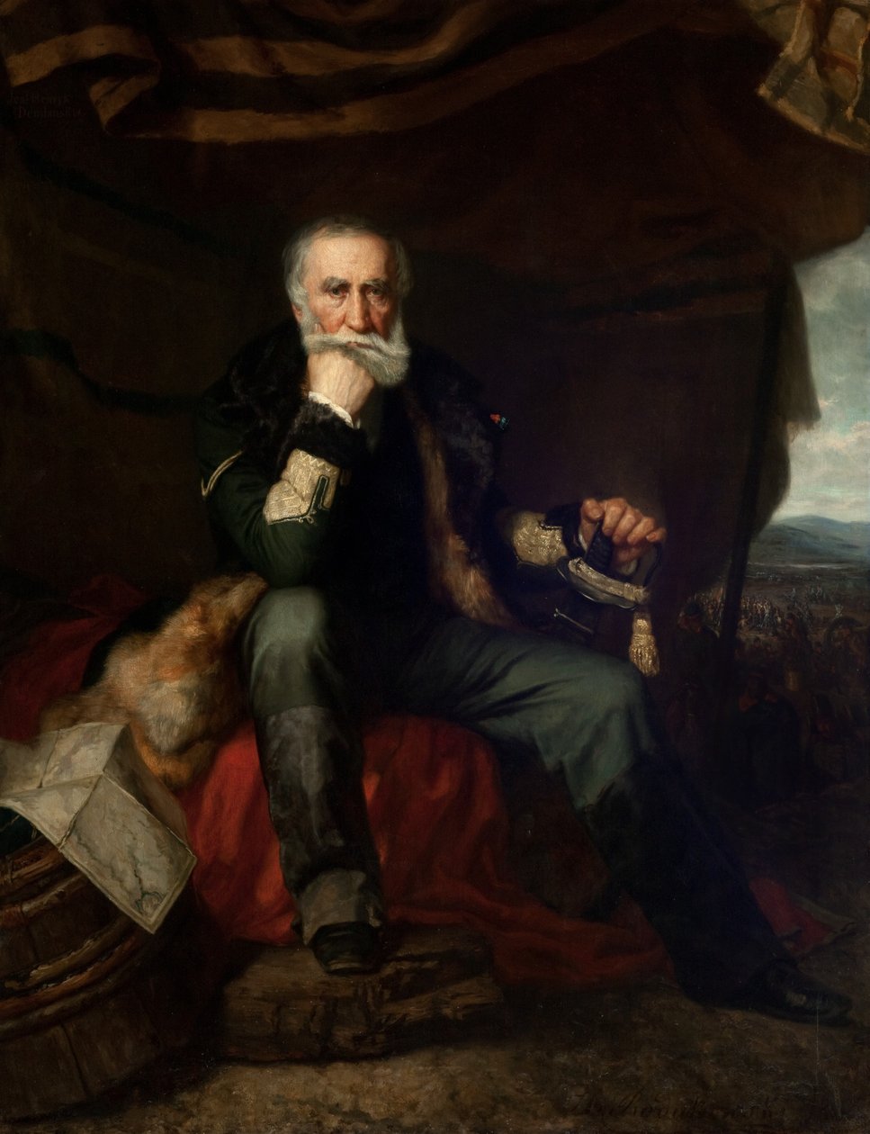 Portræt af general Henryk Dembiński. af Henryk Rodakowski