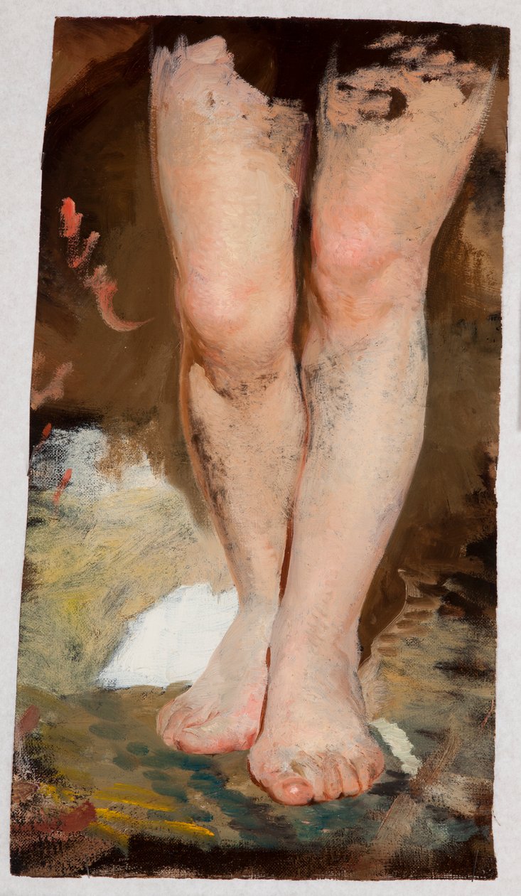 Studie af ben (Phryne) til maleriet "Phryne ved Poseidons fest i Eleusis" af Henryk Siemiradzki