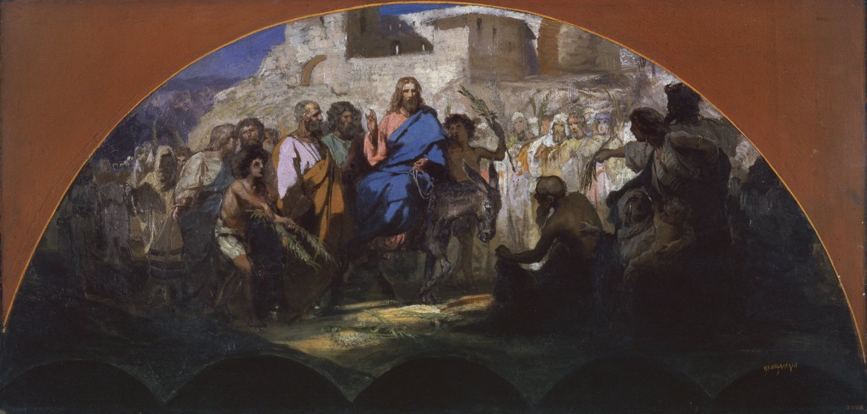 prøve Kristus ind i Jerusalem, 1876 af Henryk Siemiradzki