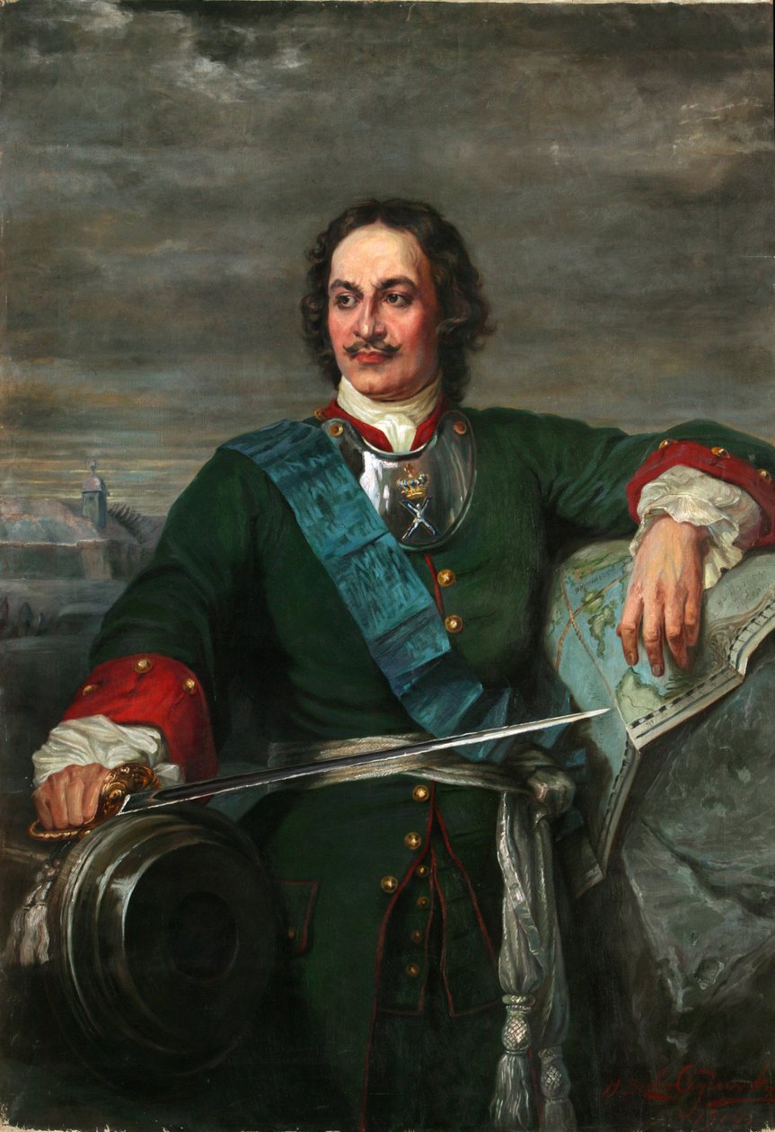 Peter den Store efter Hippolyte Delaroche, 1914 af Henryka Bezler Ciszewska