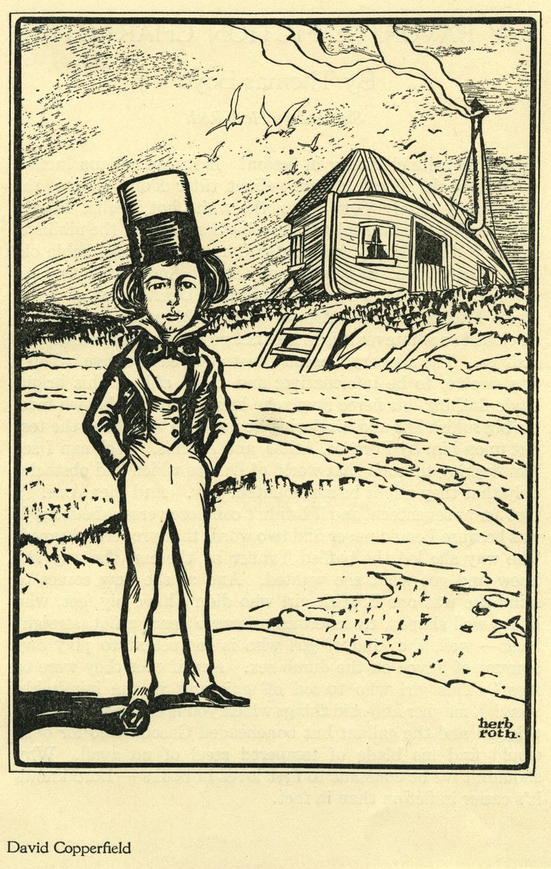 David Copperfield, fra My Favorite Fiction Character af Thomas Boyd, i The Bookman af Herb Roth