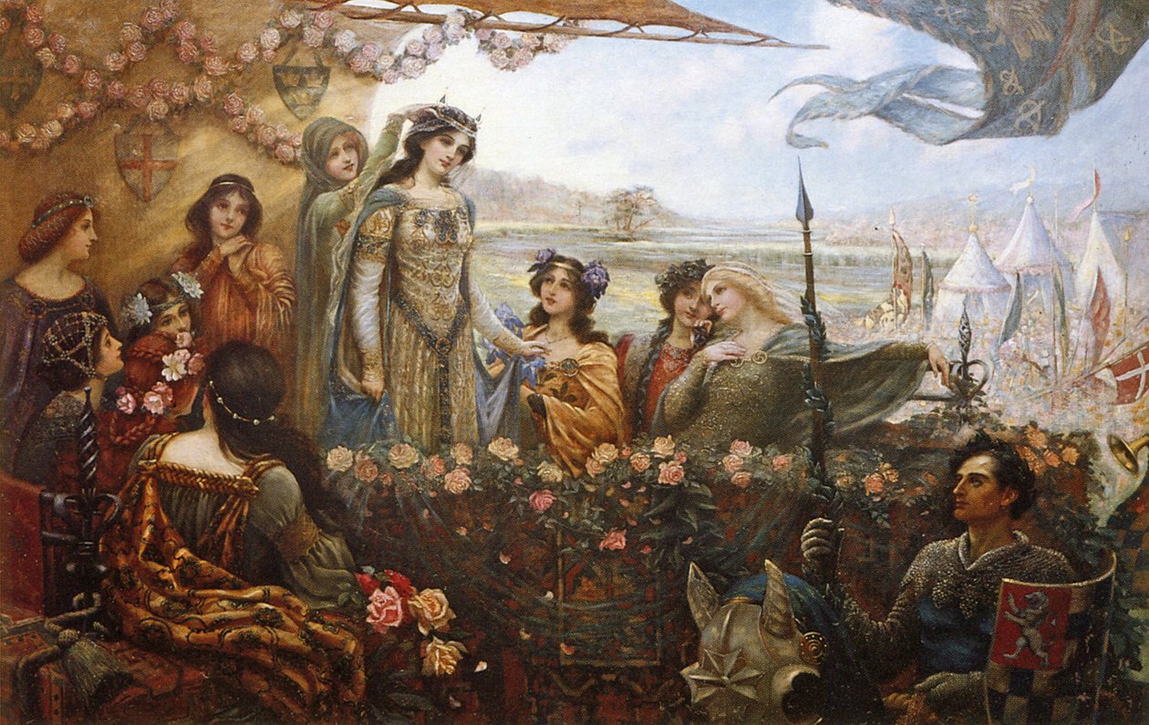 Lancelot og Guinevere af Herbert James Draper