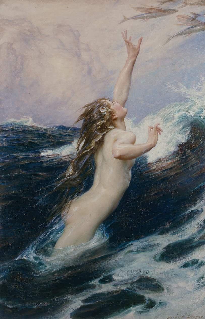 Flyvende fisk, 1910 af Herbert James Draper