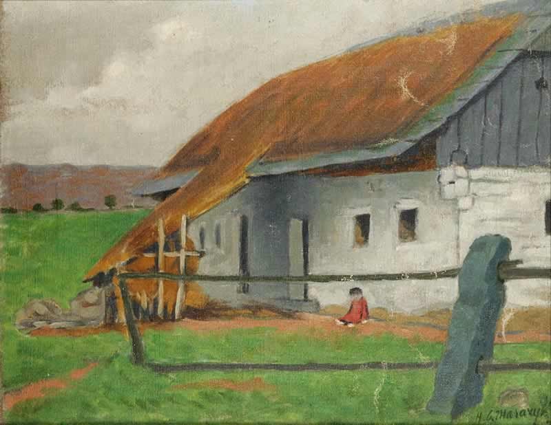 Landbygninger Engelsk: A Farmhouse af Herbert Masaryk