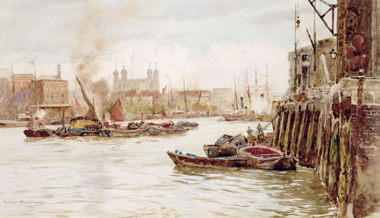 London Havn: Upper Pool, 1896 af Herbert Menzies Marshall