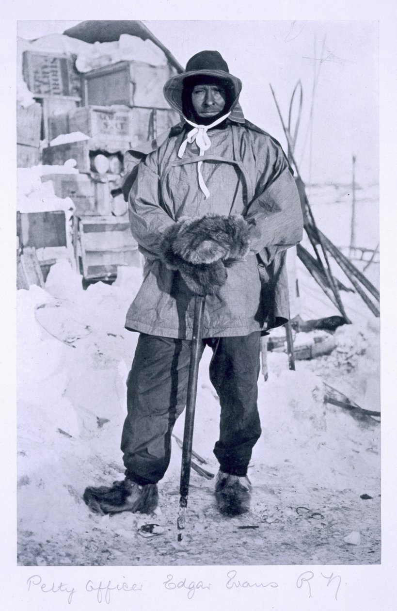 Underofficer Edgar Evans under "Terra Nova"-ekspeditionen (1910-13) til Sydpolen, 1911 af Herbert Ponting