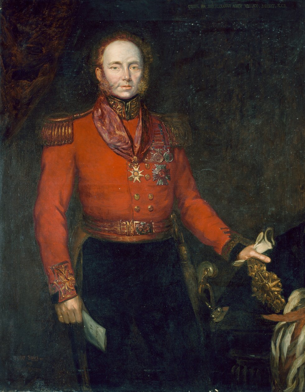 Generalmajor John Alexander Dunlop Agnew Wallace (ca. 1775-1857) 1835 af Herbert Sidney