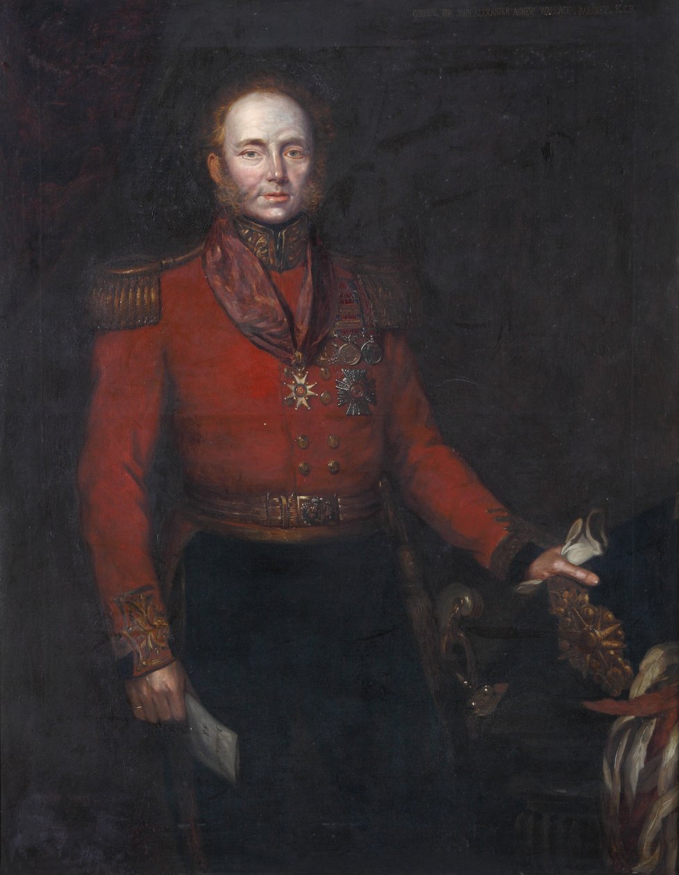 Generalmajor John Alexander Dunlop Agnew Wallace, ca.1829 af Herbert Sidney