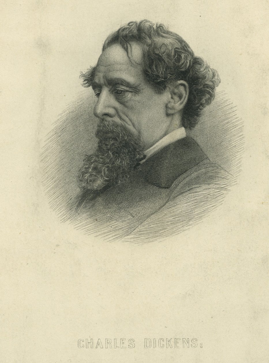 Charles Dickens - Portrætbuste af Herbert Watkins