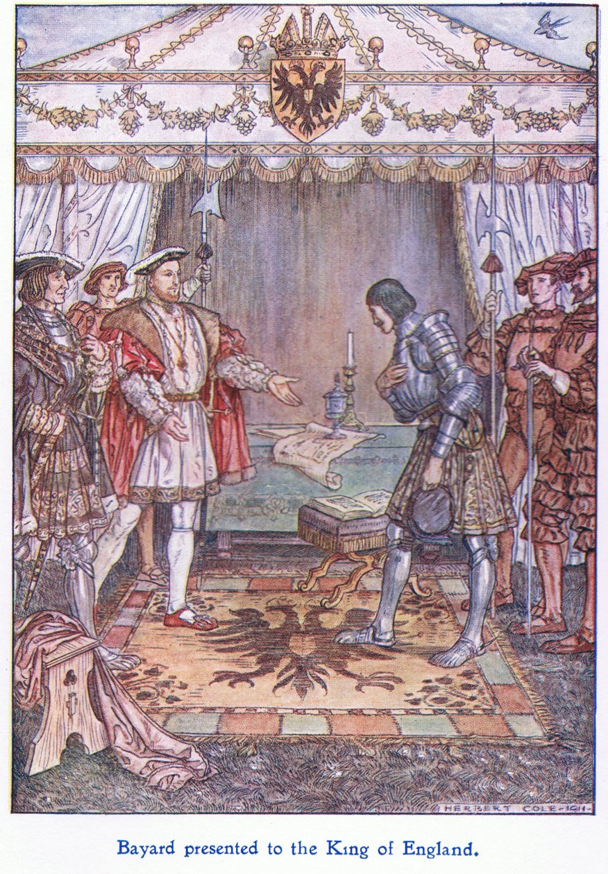 Bayard præsenteret for kongen af England (Henry VIII), 1938 af Herbert Cole