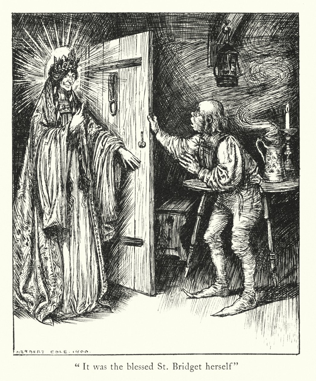 Ingoldsby Legends: Grå delfin (litografi) af Herbert Cole