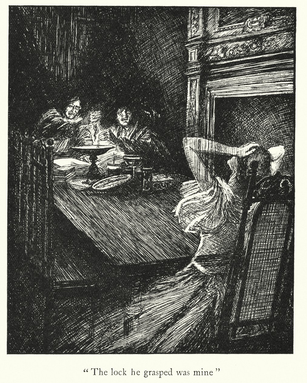 Ingoldsby Legends: Den afdøde Henry Haris, DD (litografi) af Herbert Cole