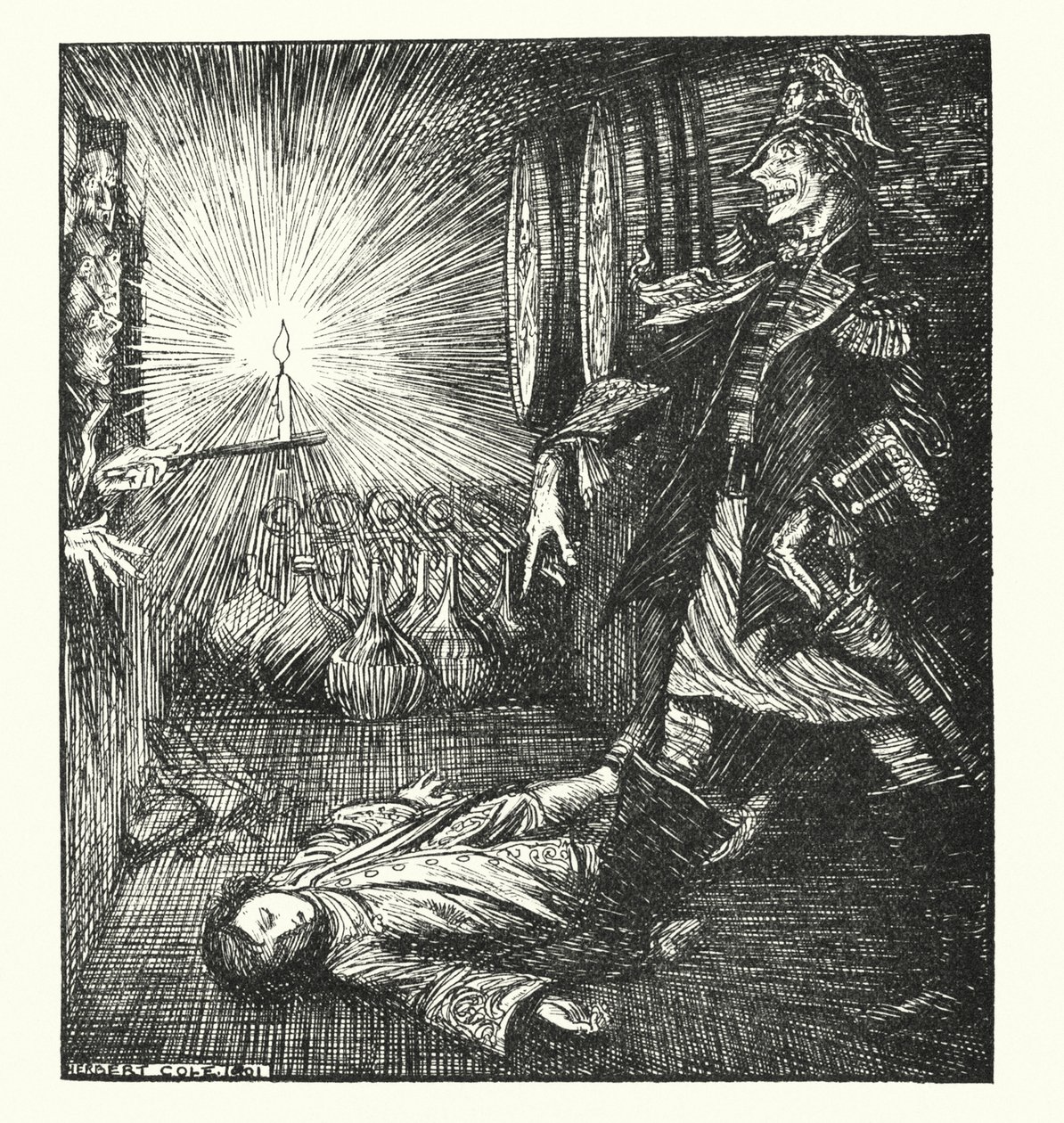 Ingoldsby Legends: The Wedding-Day (litografi) af Herbert Cole