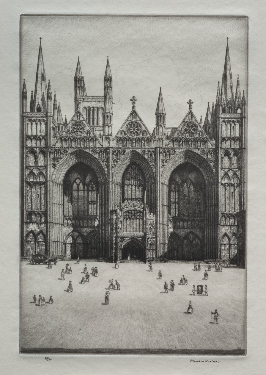 Peterborough katedral af Herbert Gordon Warlow