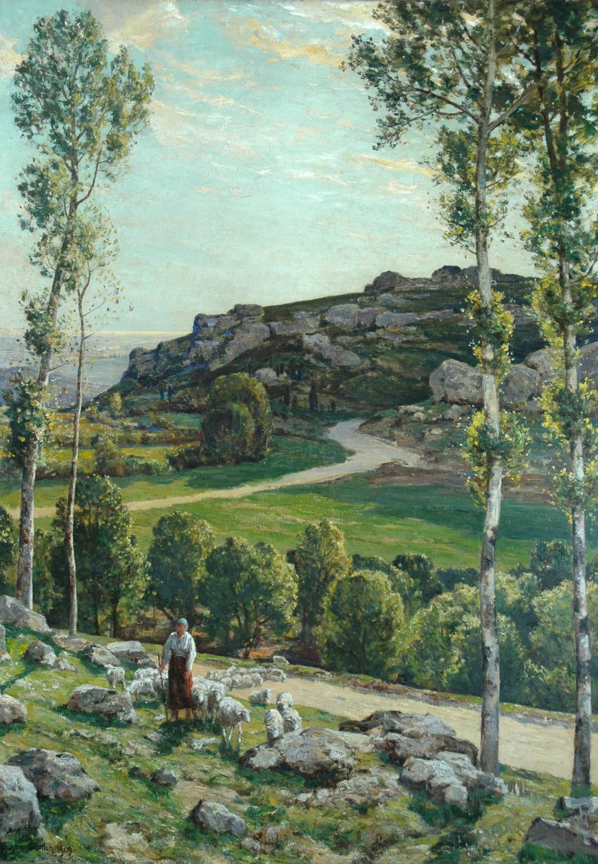 En vej i Provence, 1904 af Herbert Hughes Stanton