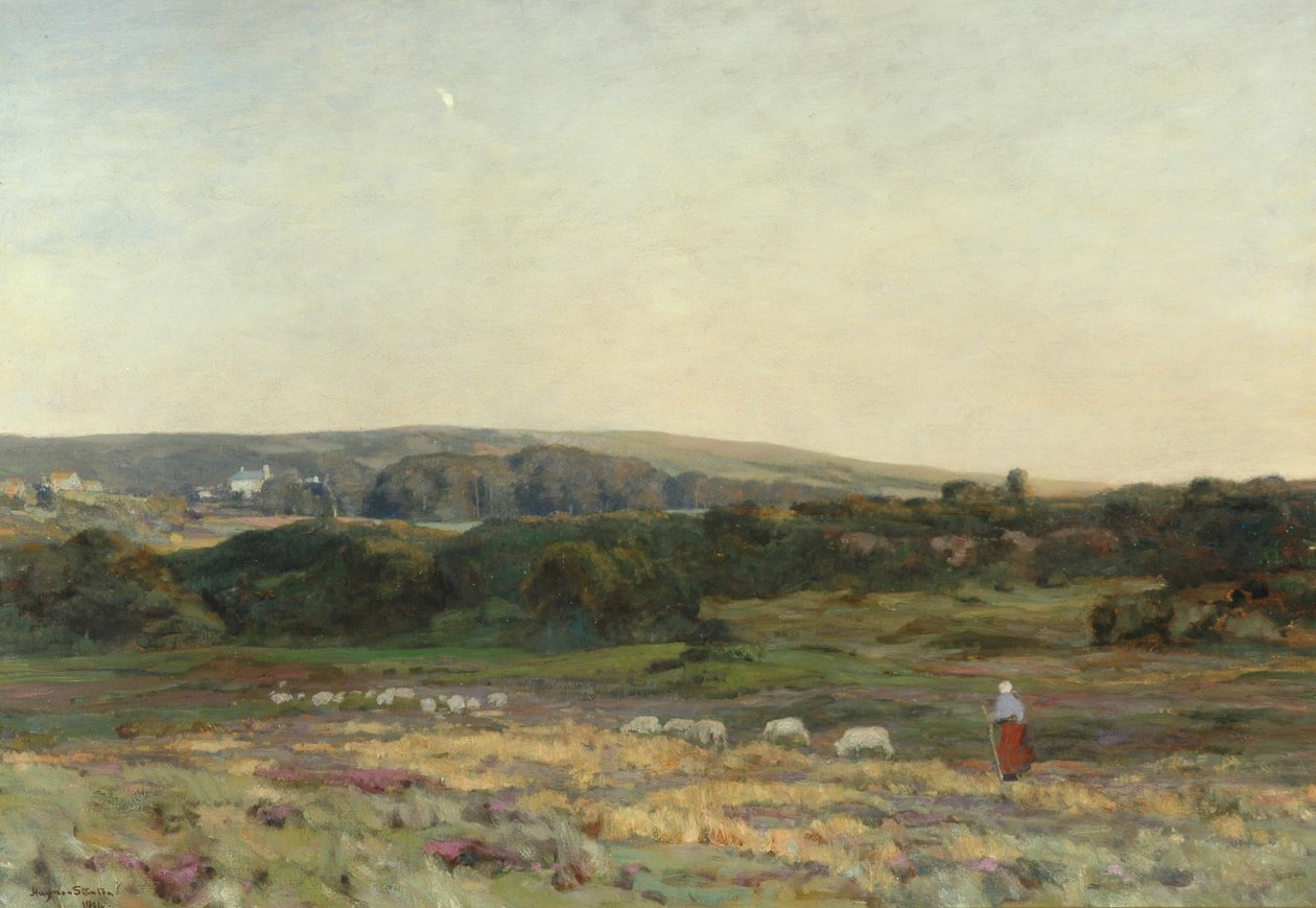 Evening Twilight, Studland, Dorset, 1904 af Herbert Hughes Stanton