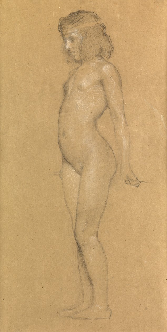 Studie til "The Trailing Clouds of Glory", 1898 af Herbert James Draper