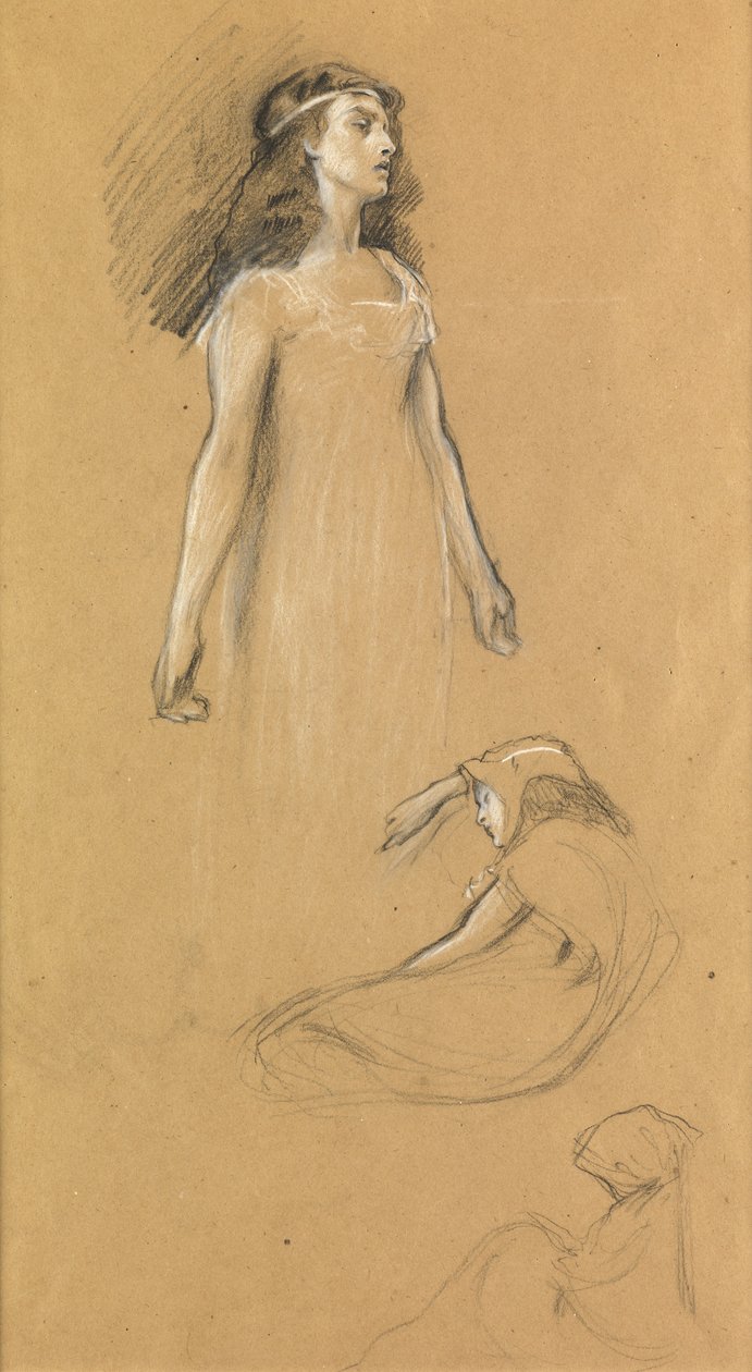 Studie for "Tristram og Yseult", c.1901 af Herbert James Draper