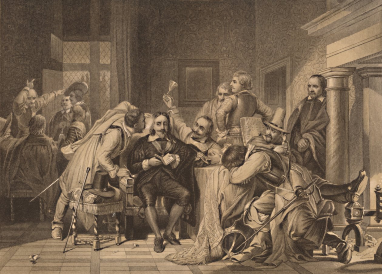Charles I. i Vagtstuen, 1886 af Herbert Bourne