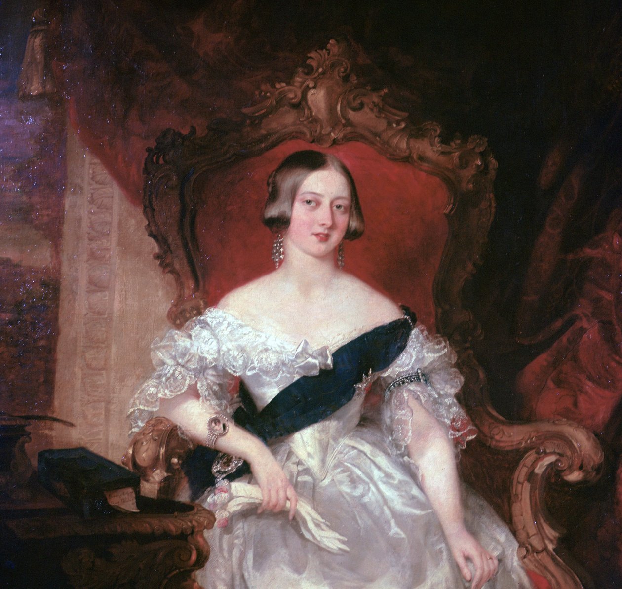 Portræt af dronning Victoria, 1841 af Herbert Luther Smith