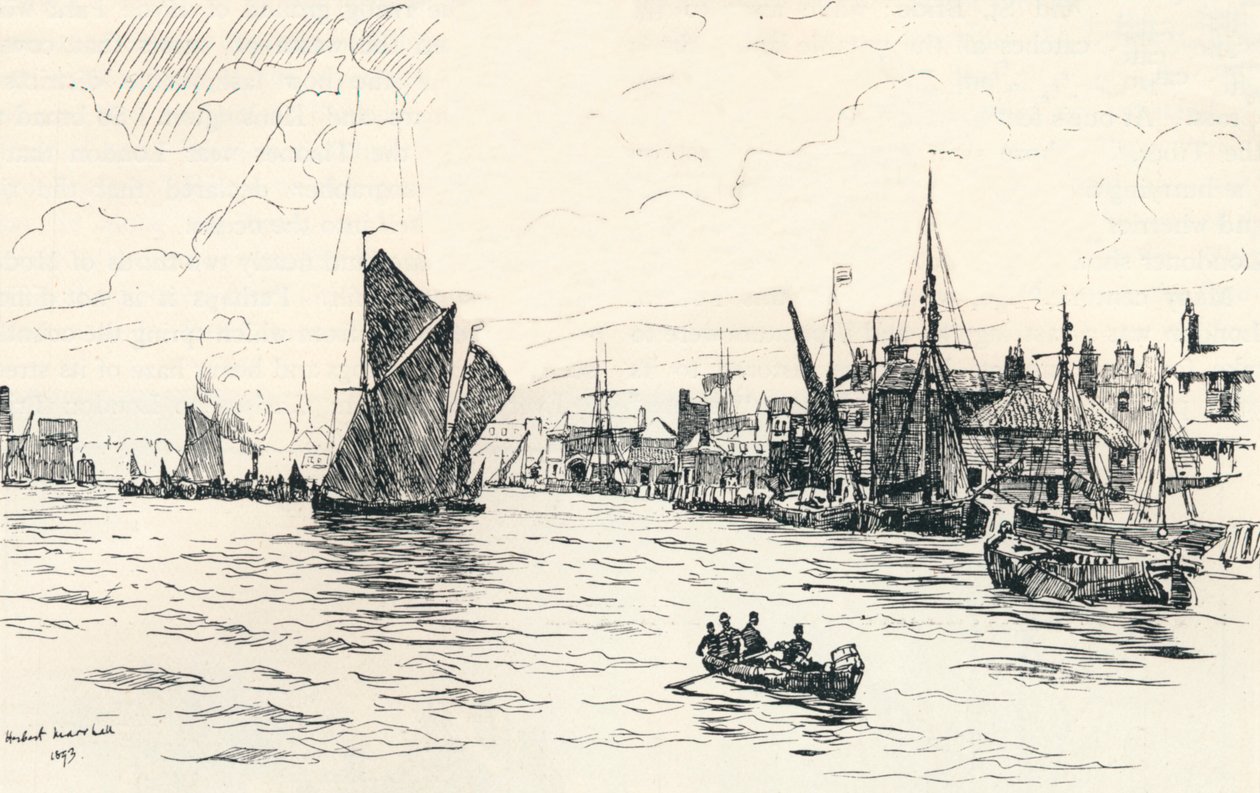 Fra Limehouse Pier, 1873, 1894 af Herbert Menzies Marshall
