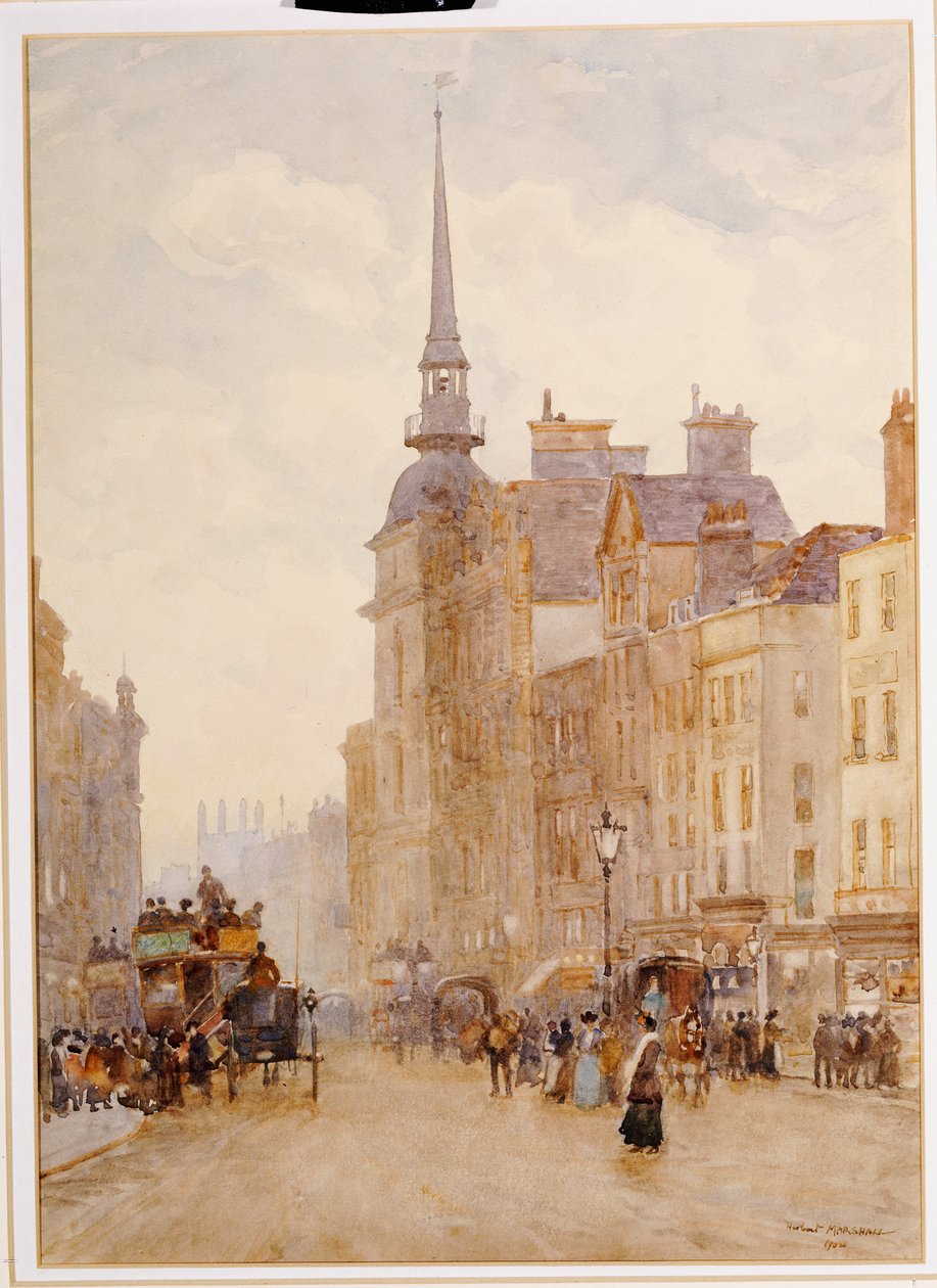 Ser ned ad Ludgate Hill fra Steps of St. Paul