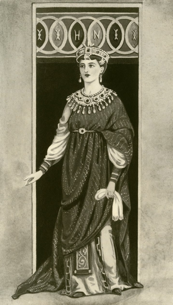 En kejserinde af det østlige eller vestlige imperium - femte århundrede, f.Kr., 1924. af Herbert Norris