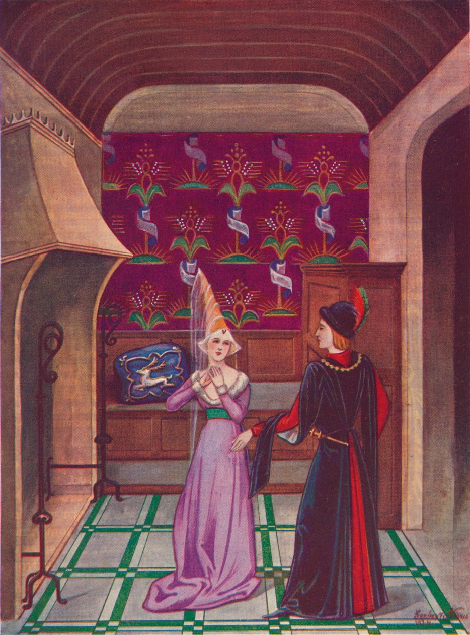 Et interiør. Slutningen af det femtende århundrede, 1926 af Herbert Norris