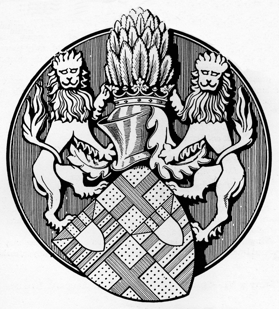 Fra jarlen Edmund de Mortimers segl, 1400, c1926 af Herbert Norris
