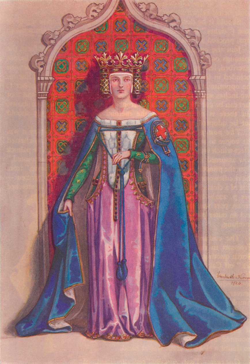 Dronning Philippa 1350, 1926 af Herbert Norris