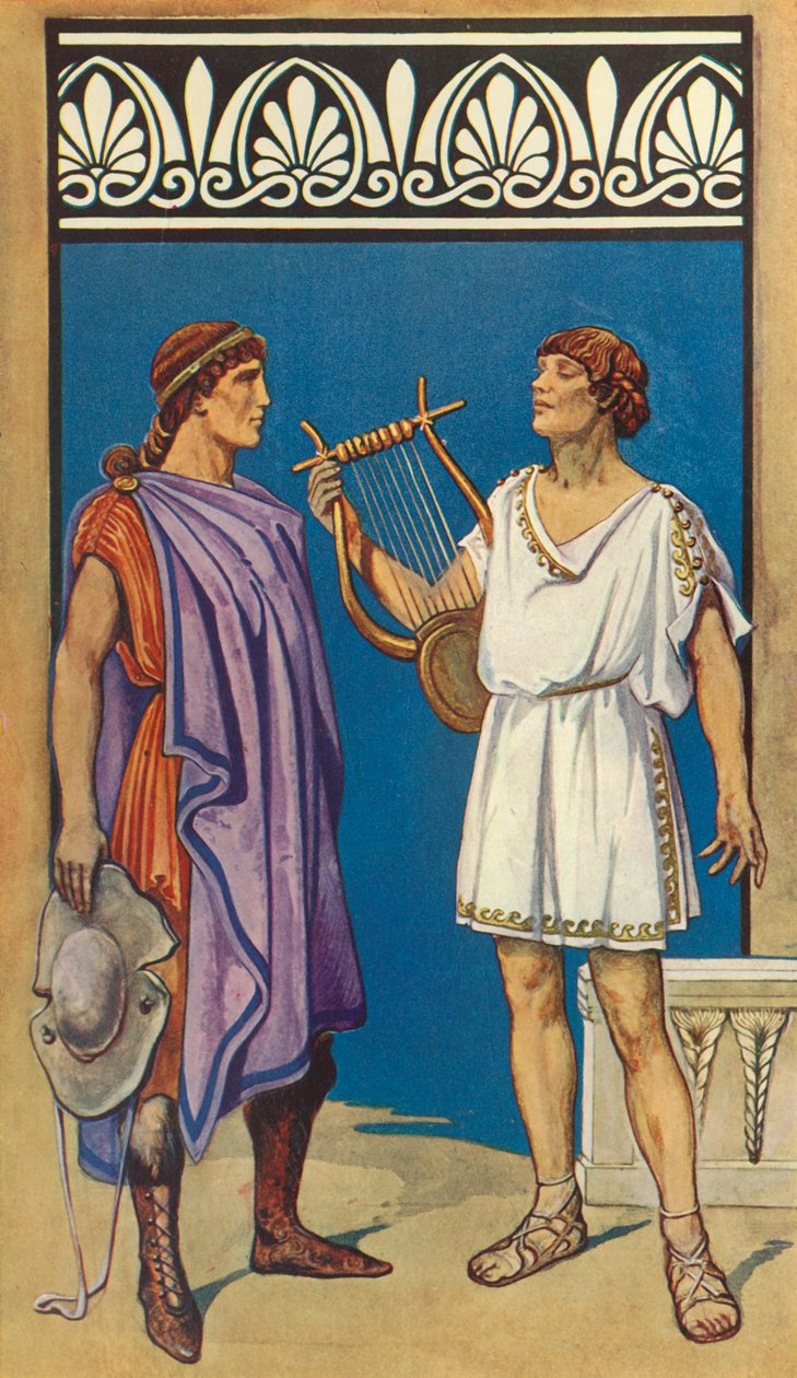 The Crinkled Chiton and the Chlamys left, The Chiton right, 1924. af Herbert Norris