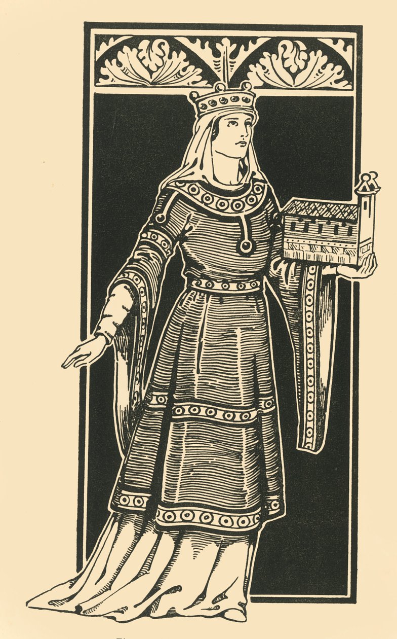 Kejserinde Cunigunda, 1002-1024, 1924. af Herbert Norris