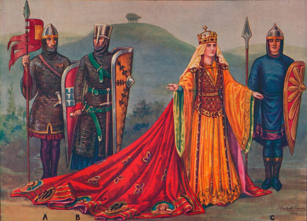 The Lady of the English, 1141, 1926 af Herbert Norris
