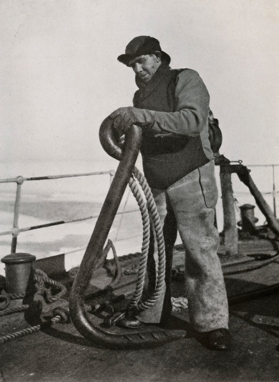 A.B. Cheetham, bådsmanden på Terra Nova, c19101913, 1913 af Herbert Ponting