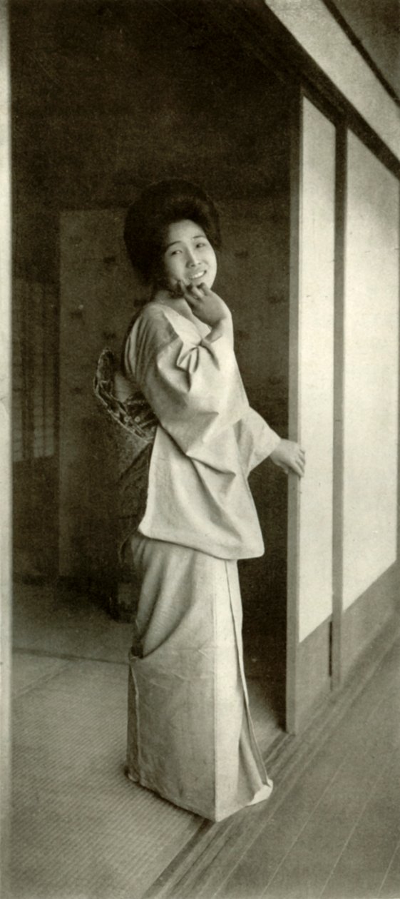 A Maid of Fair Japan, 1910. af Herbert Ponting