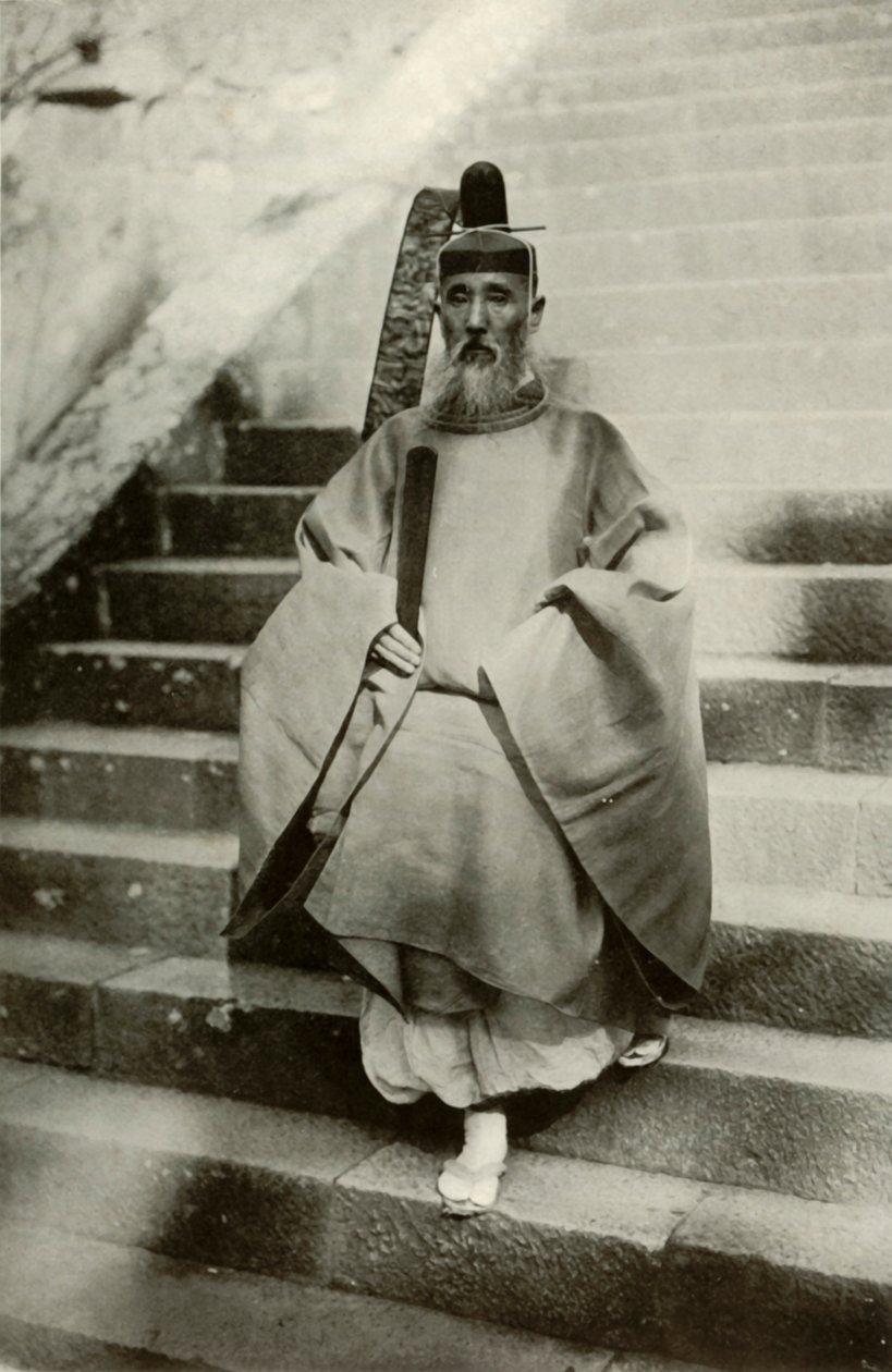 En shintopræst, 1910. af Herbert Ponting