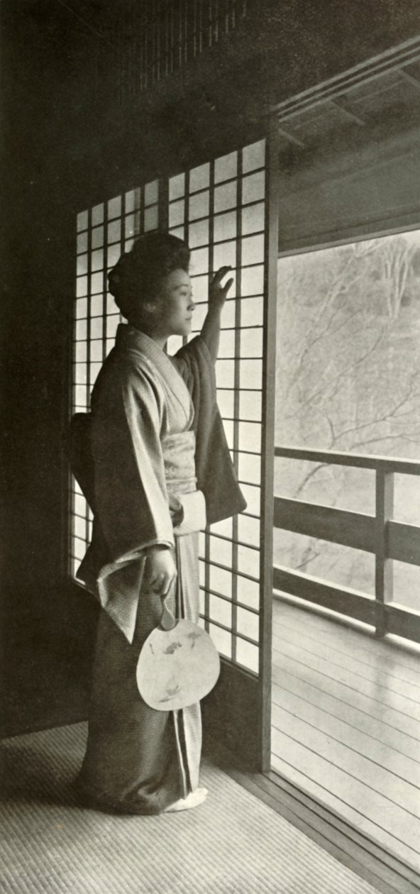 En undersøgelse af Shoji, 1910. af Herbert Ponting