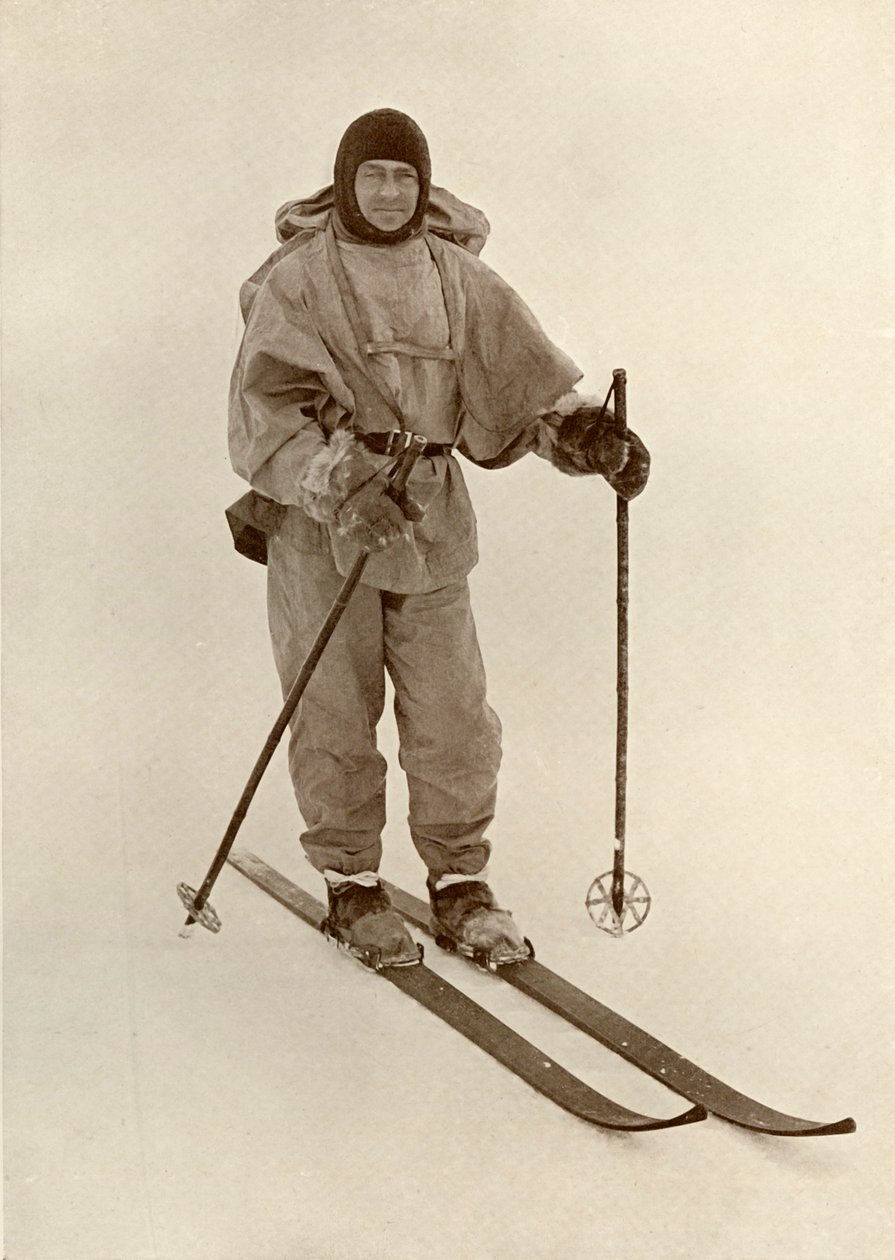 Kaptajn Scott på ski, c19101913, 1913 af Herbert Ponting