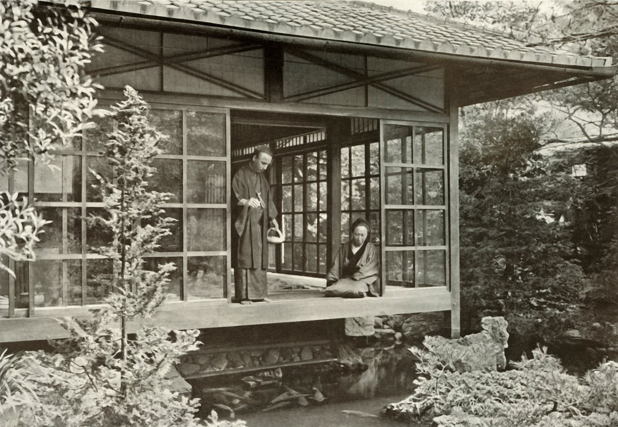 Namikawa San fodrer sin karpe, 1910. af Herbert Ponting