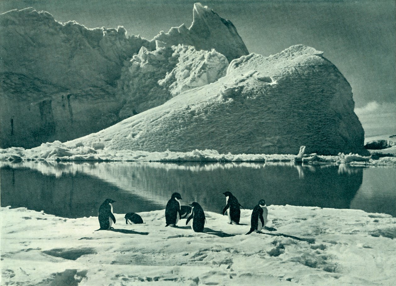 Sommertid - The Ice Opening Up, c19101913, 1913. af Herbert Ponting