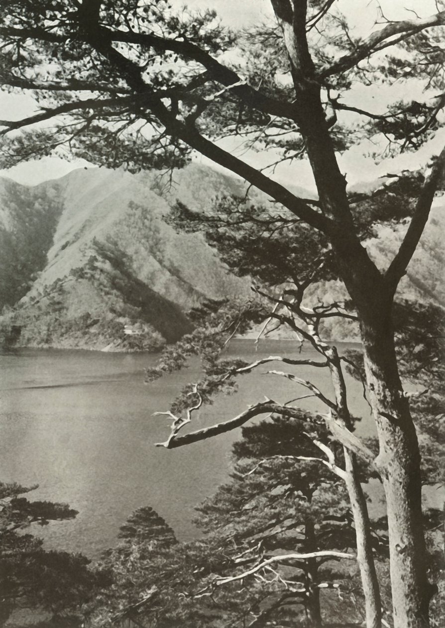 Hotel Across The Lake, Shoji, 1910. af Herbert Ponting