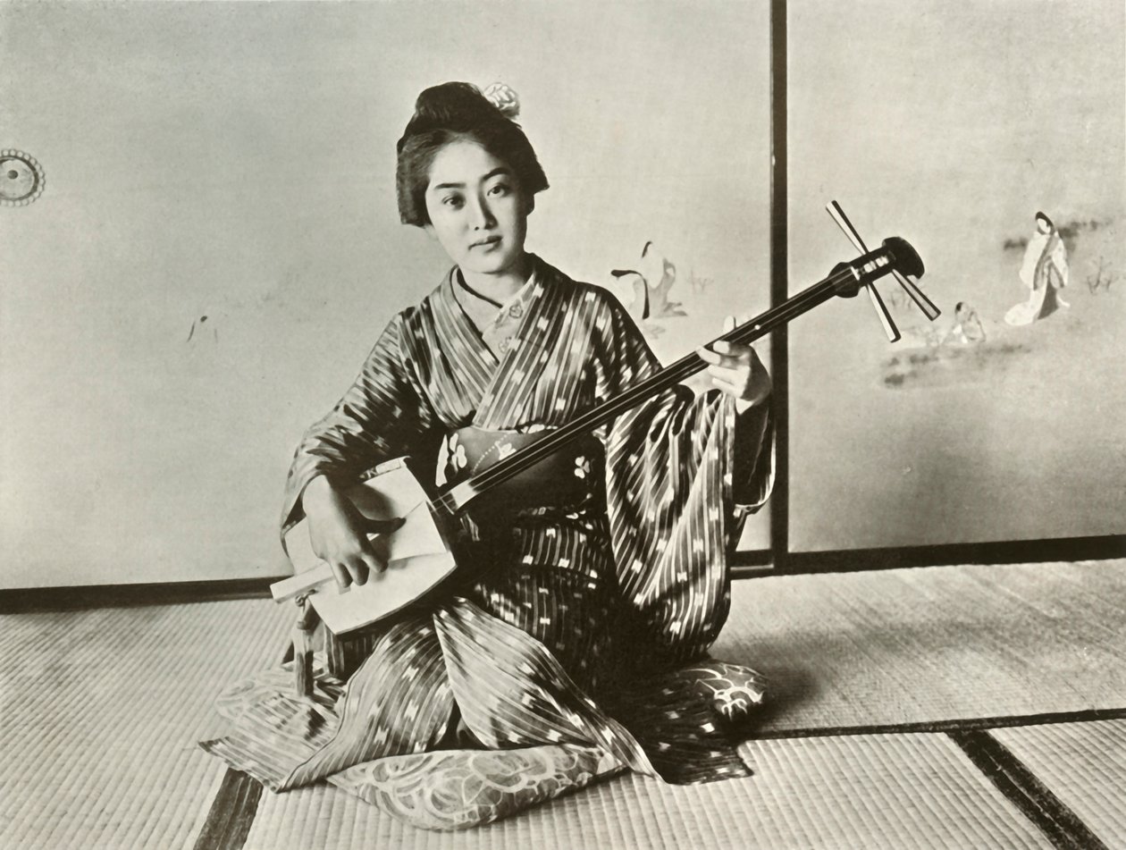 Den uundværlige geisha, 1910. af Herbert Ponting