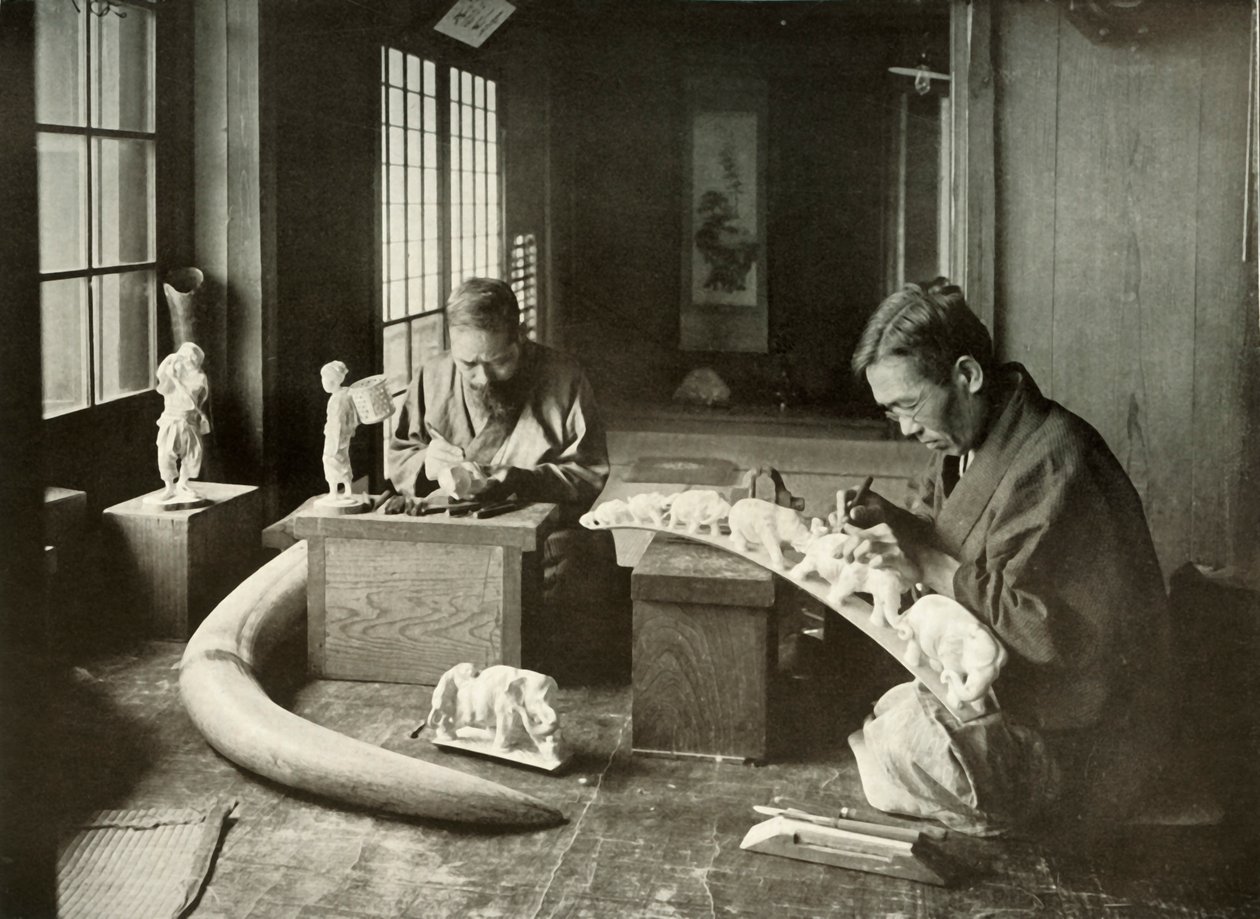 Elfenbensskærerne, 1910. af Herbert Ponting