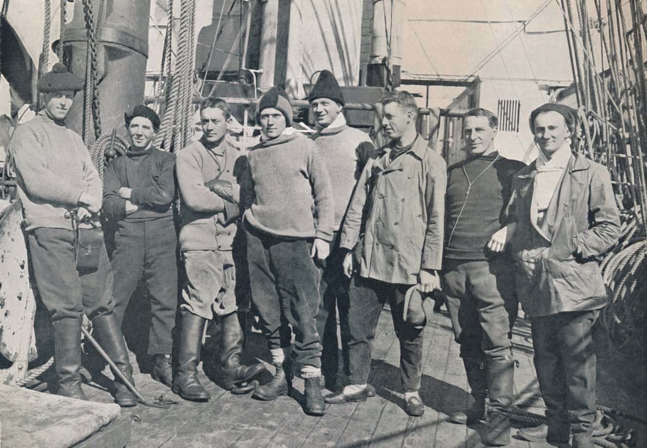 The Officers of the Terra Nova, 1912 Voyage, 1913 af Herbert Ponting