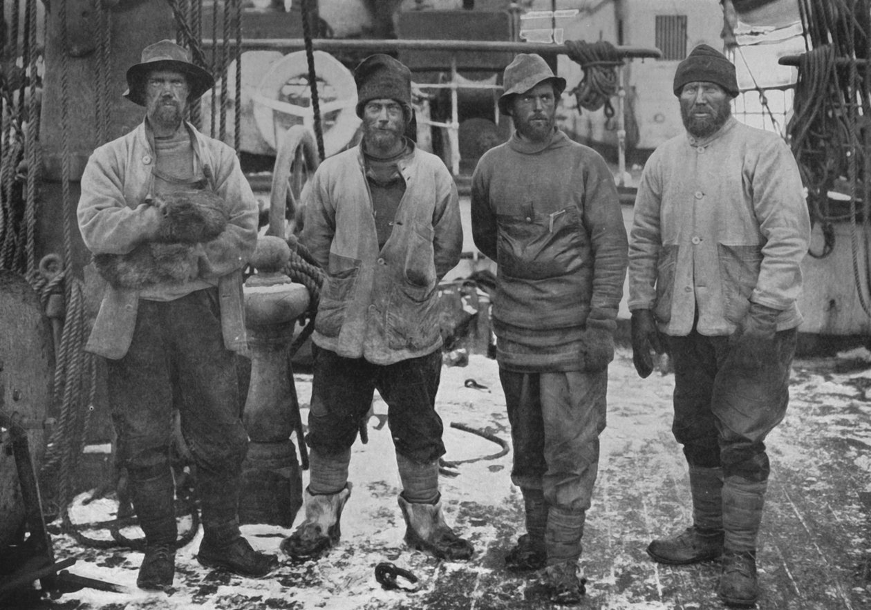 Det andet vestlige parti Dagen de blev hentet af skibet, 1912, 1913 af Herbert Ponting