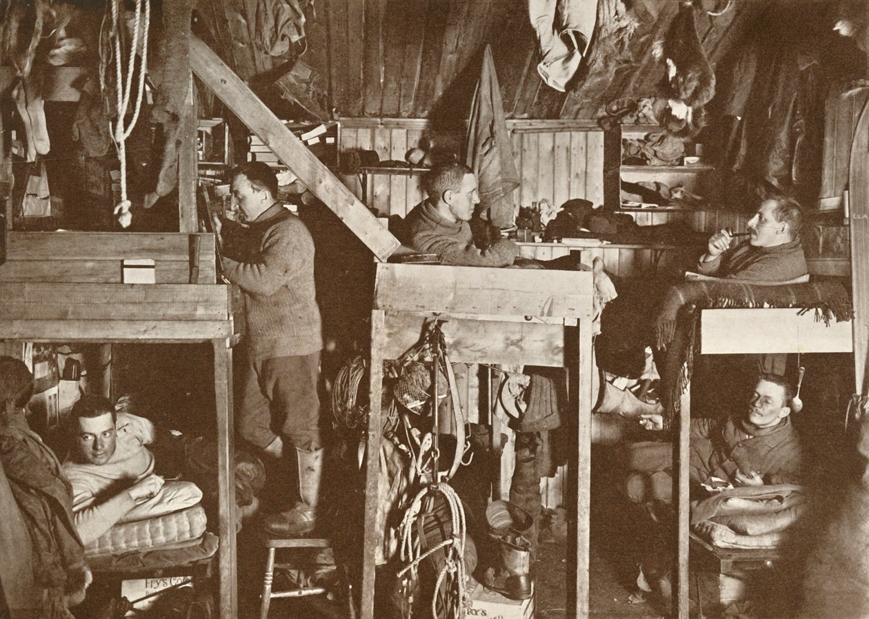 The Tenements Cherry-Garrard, Bowers, Oates, Meares, Atkinson, 9. oktober 1911, 1913 af Herbert Ponting