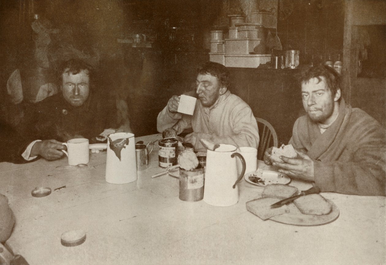 Wilson, Bowers og Cherry-Garrard på deres tilbagevenden fra Cape Crozier, 1. august 1911, 1913 af Herbert Ponting