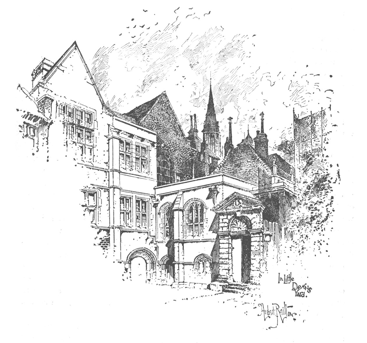 I Little Deans Yard, 1890 af Herbert Railton