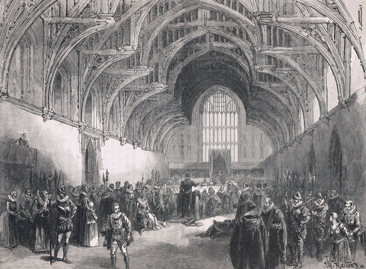 Statsretssag i Westminster Hall på Elizabeth I