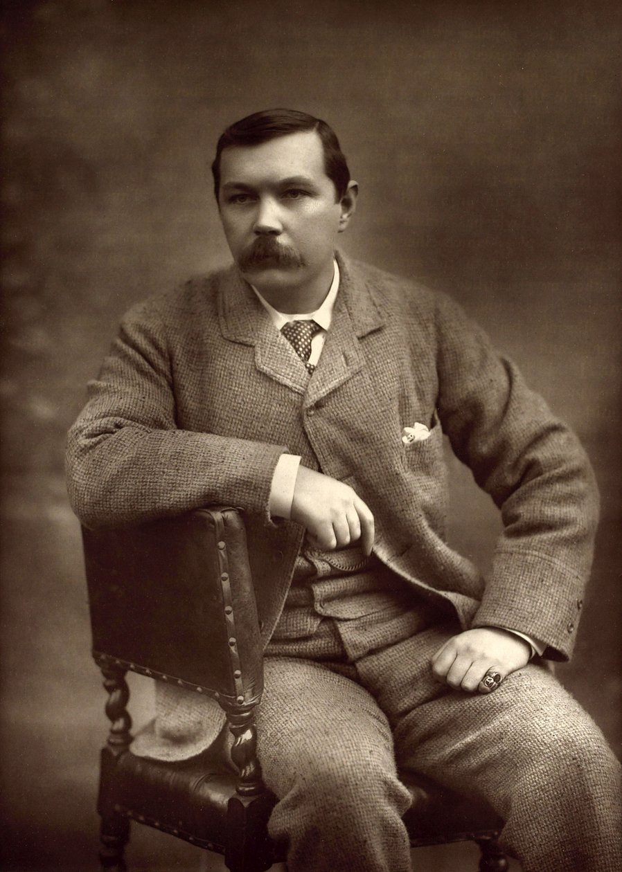 Portræt af Sir Arthur Conan Doyle 1859-1930, 1893. af Herbert Rose Barraud
